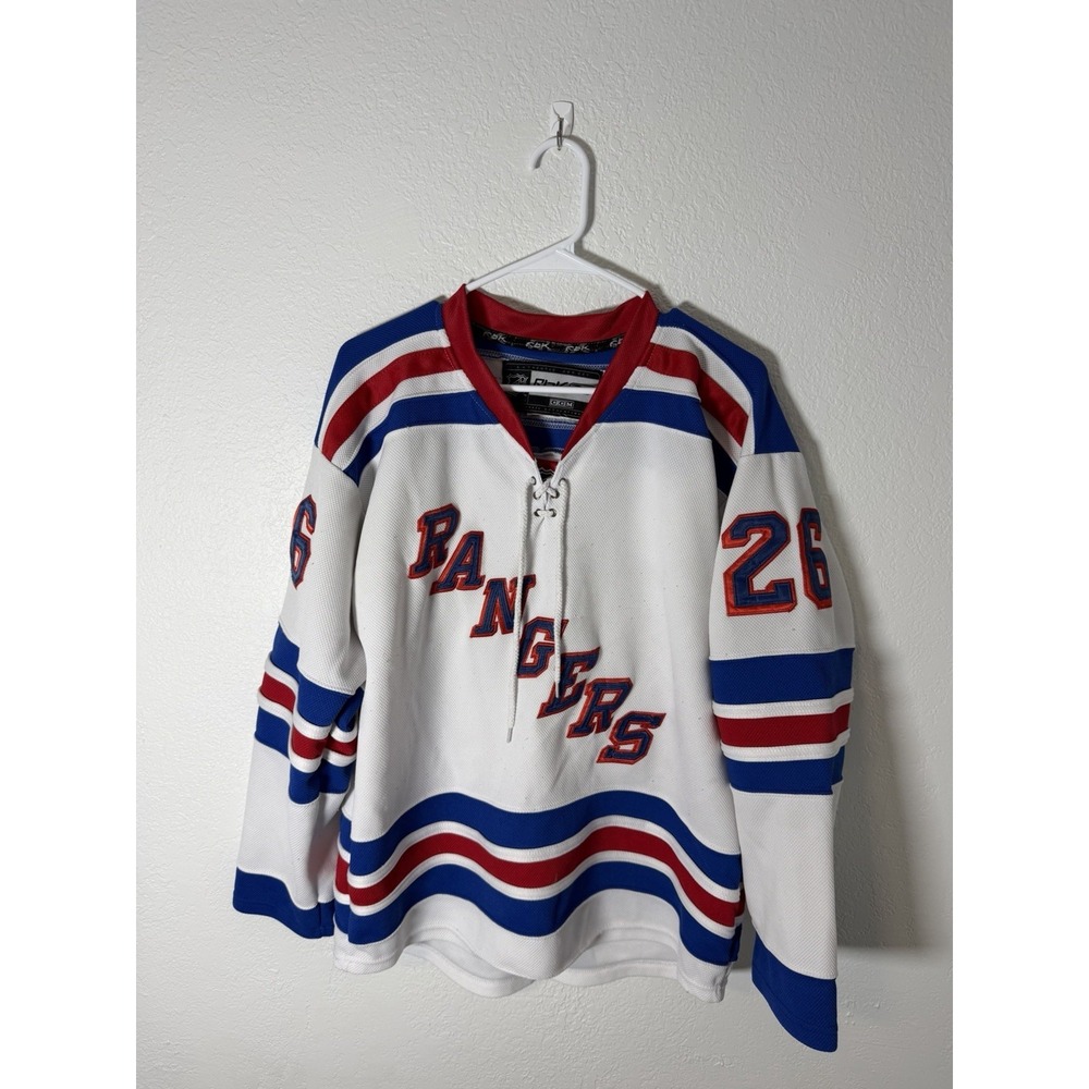 Vintage New York Rangers #26 Hockey NHL Reebok Jersey size Large Adult
